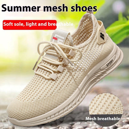 Summer Men's Leisure Pajamas Soft Bottom Mesh Shoes