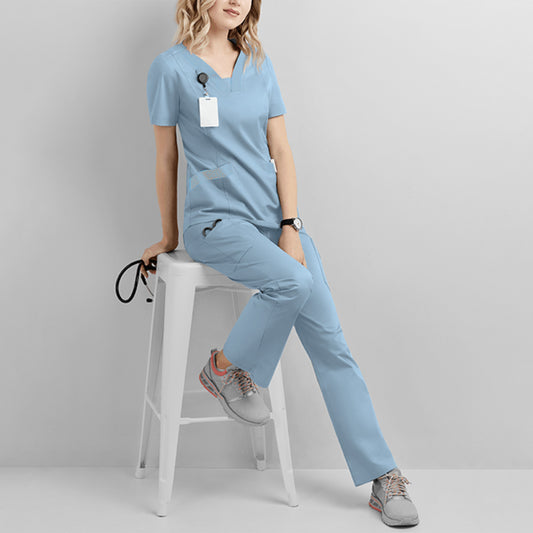 Short Sleeved Nurse Uniform Surgeon