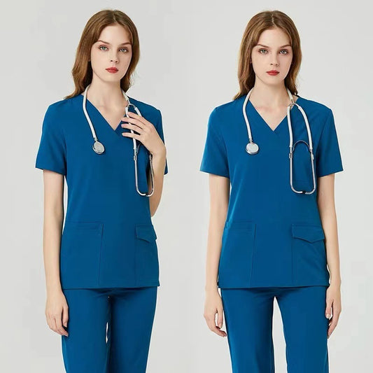 Surgical Scrubs Clothing Short Sleeve Set