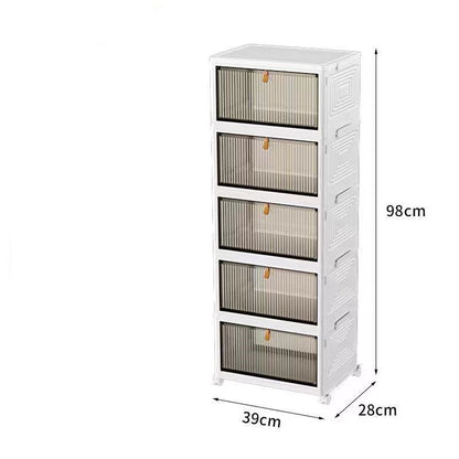 Foldable Snack Transparent Storage Cabinet