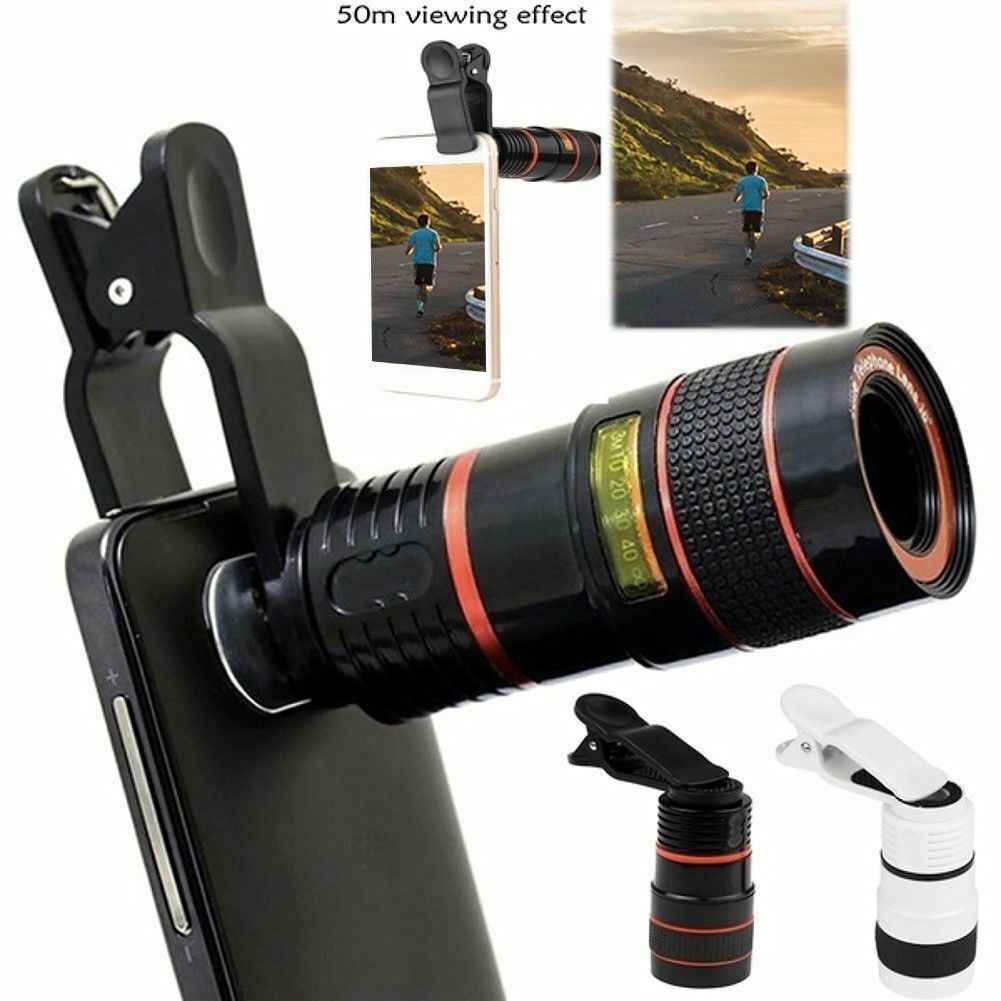 HD 8X Clip On Optical Zoom Telescope Camera Lens