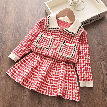 Children Bow Doll  Winter Dress