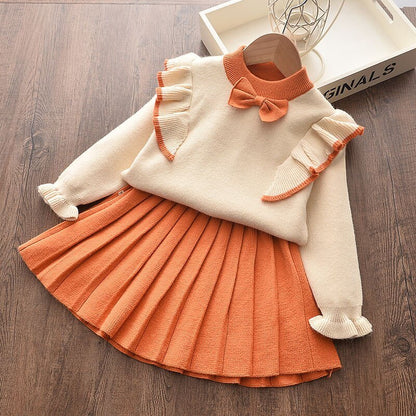 Children Bow Doll  Winter Dress