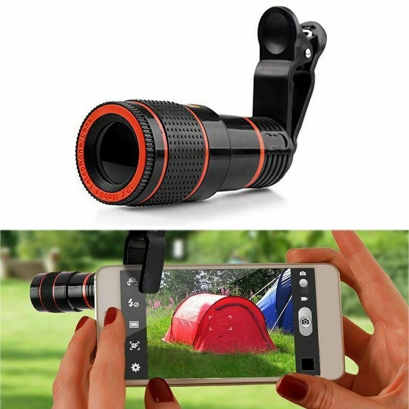 HD 8X Clip On Optical Zoom Telescope Camera Lens