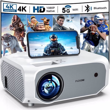 Portable Outdoor  1080P 5G WiFi 4K Projector