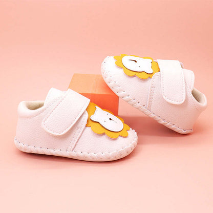 Baby Cartoon Bear Patched Pattern Soft Sole Shoes