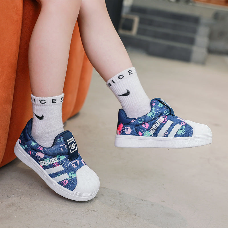 Spring Kids Pu Leather Shoes