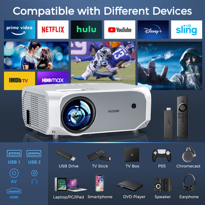 Portable Outdoor  1080P 5G WiFi 4K Projector