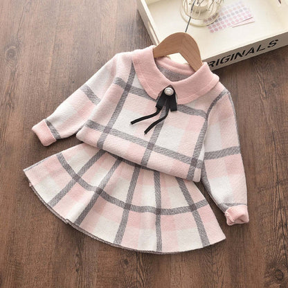 Children Bow Doll  Winter Dress