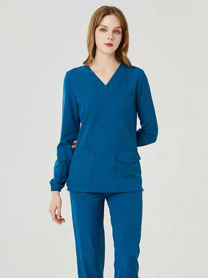 Surgical Scrubs Clothing Short Sleeve Set